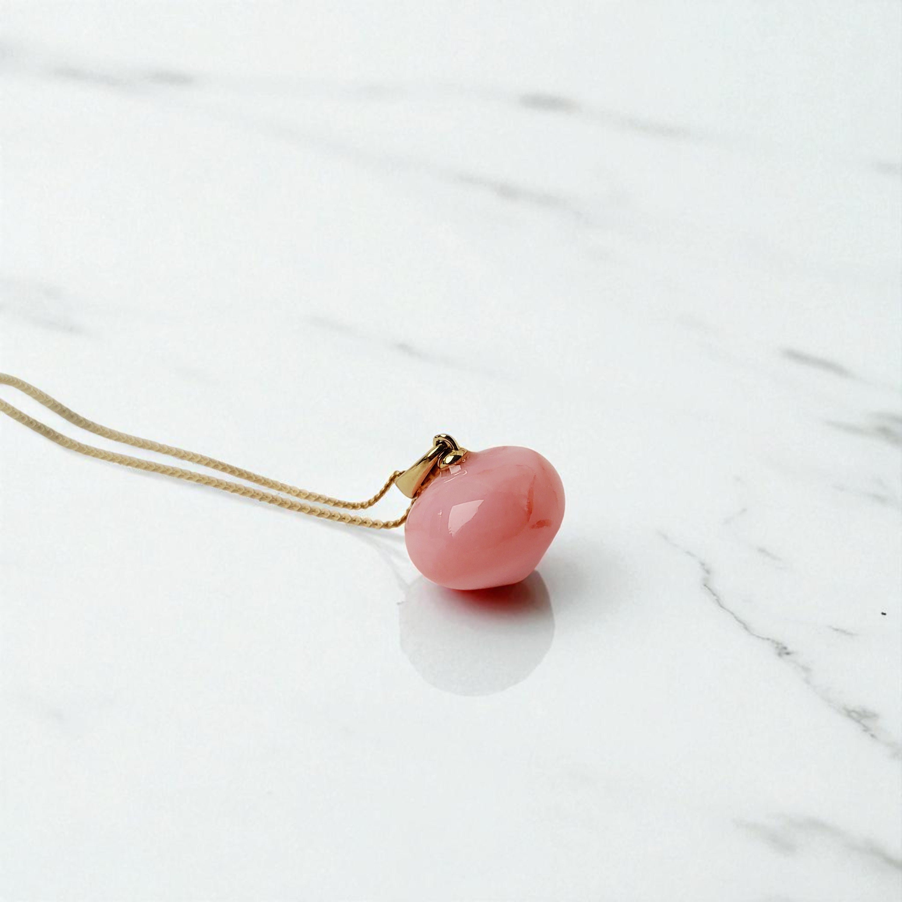 Pinkopal Anhänger | 585 Gold