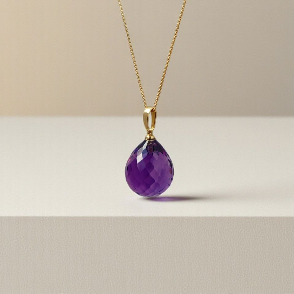 Amethyst Anhänger | 585 Gold