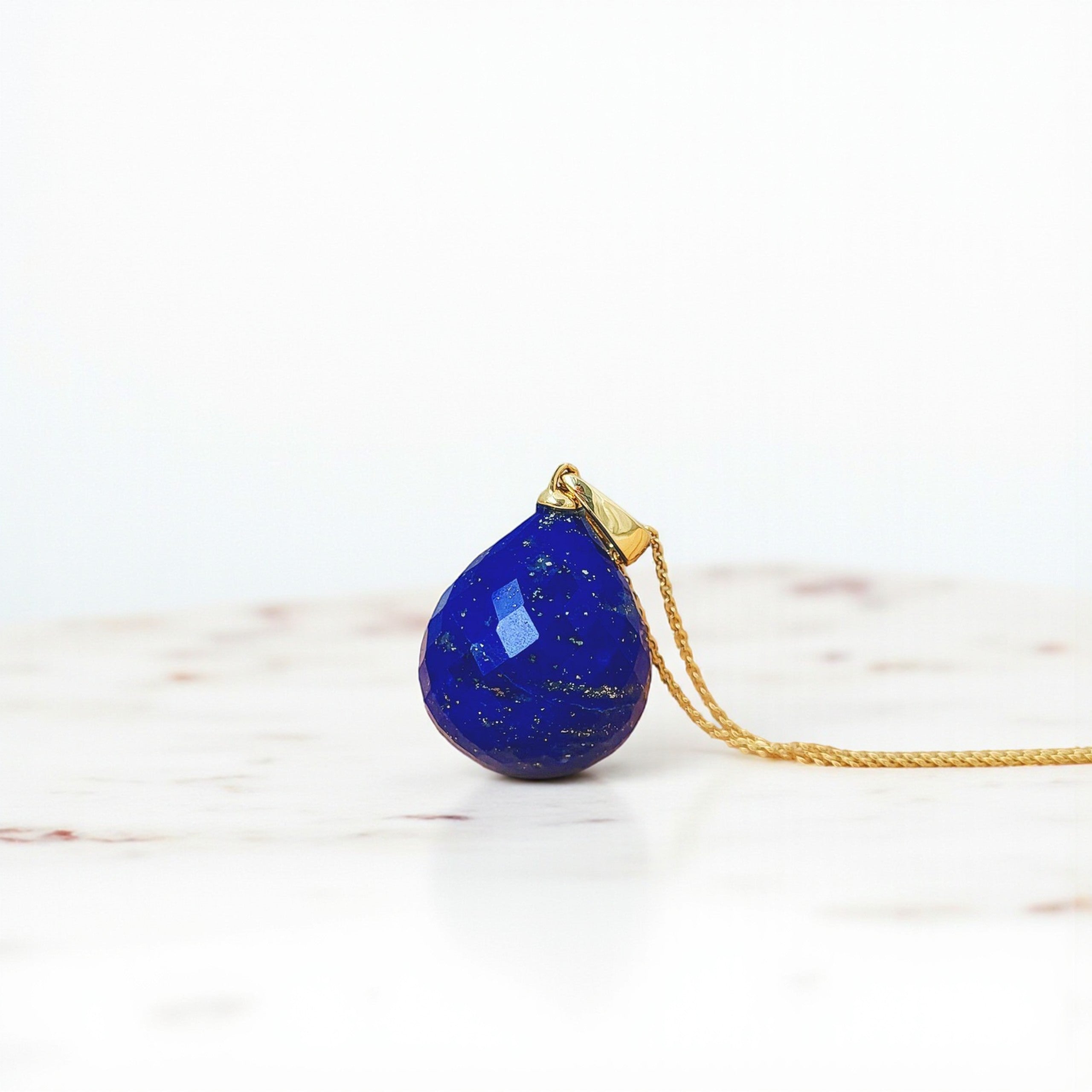 Lapislazuli Anhänger | 585 Gold