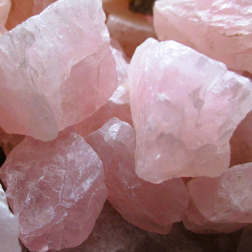 Rosenquarz_Rohsteine