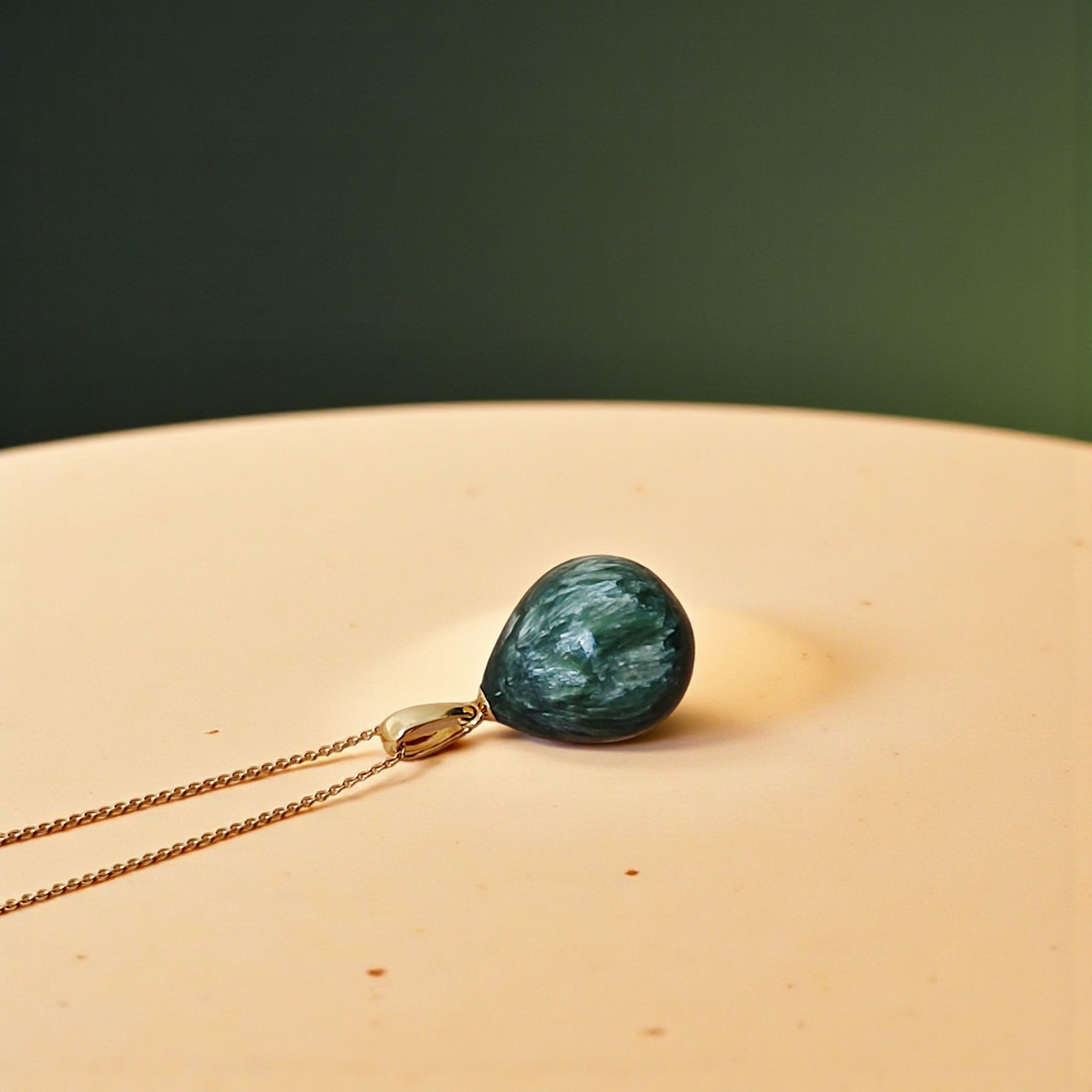 Seraphinit Anhänger | 585 Gold