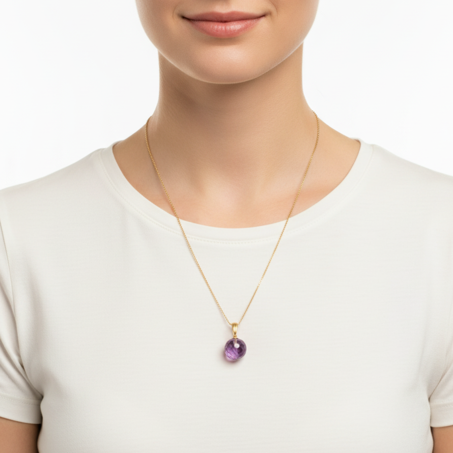 Amethyst Anhänger | 585 Gold
