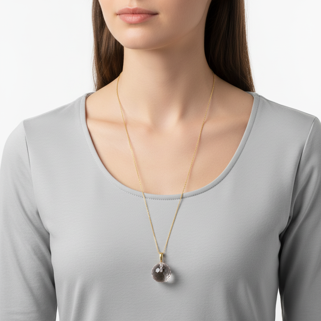 Bergkristall Anhänger | 585 Gold