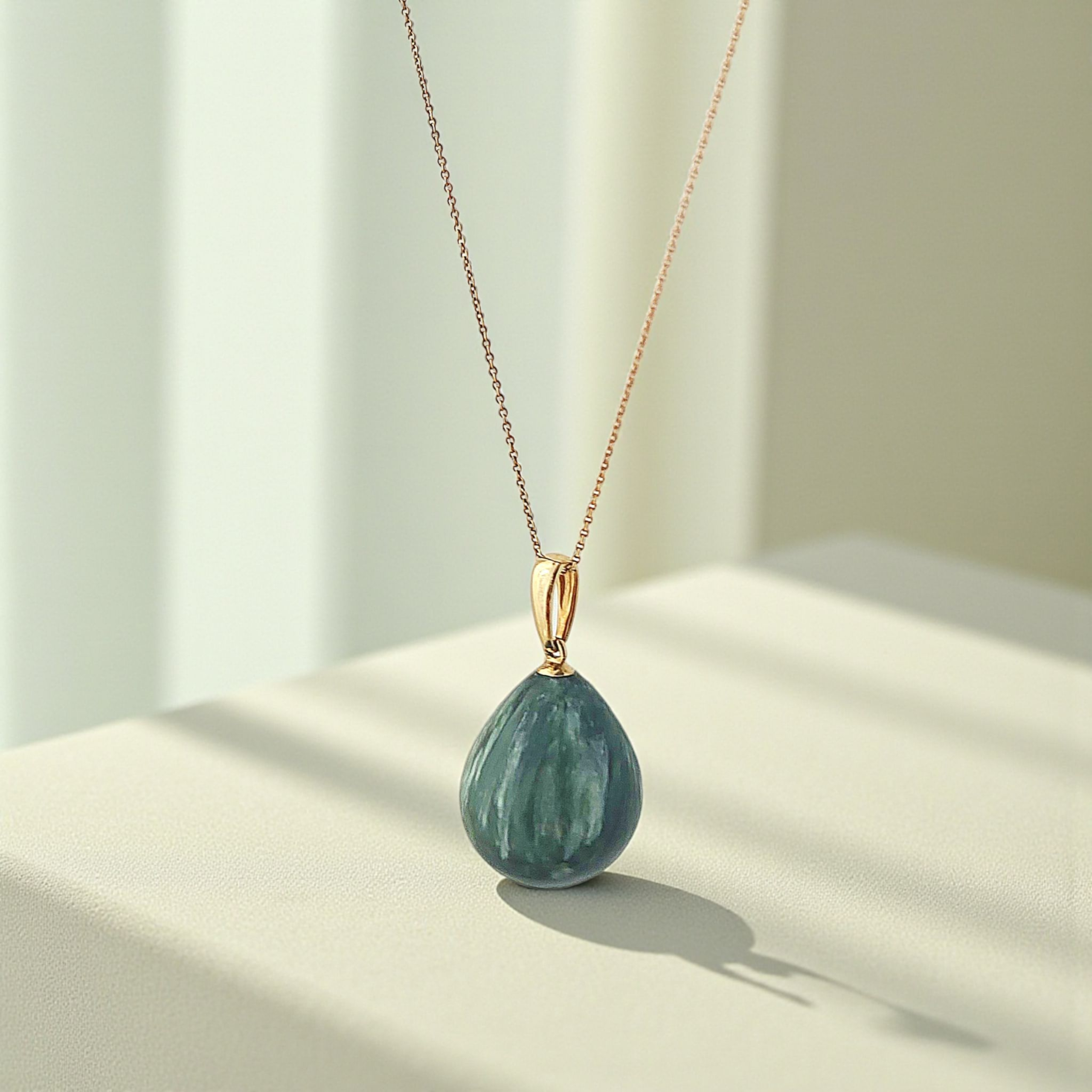 Seraphinit Anhänger | 585 Gold